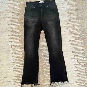 Madewell Cali Demi-Boot Stretch Black Jeans | Size 26